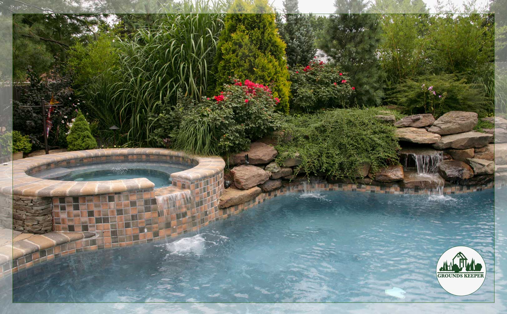 whirlpool waterfall and pool