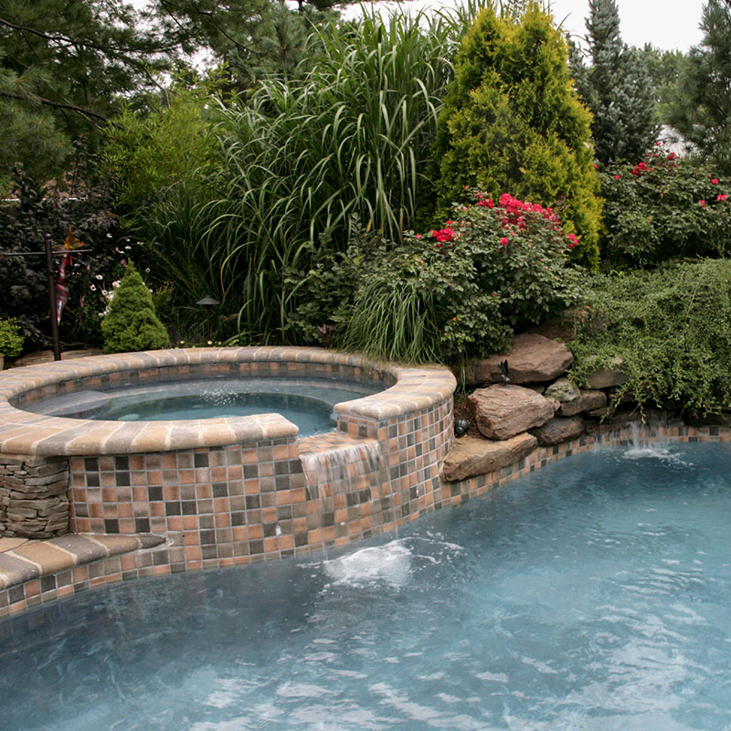 whirlpool waterfall and pool