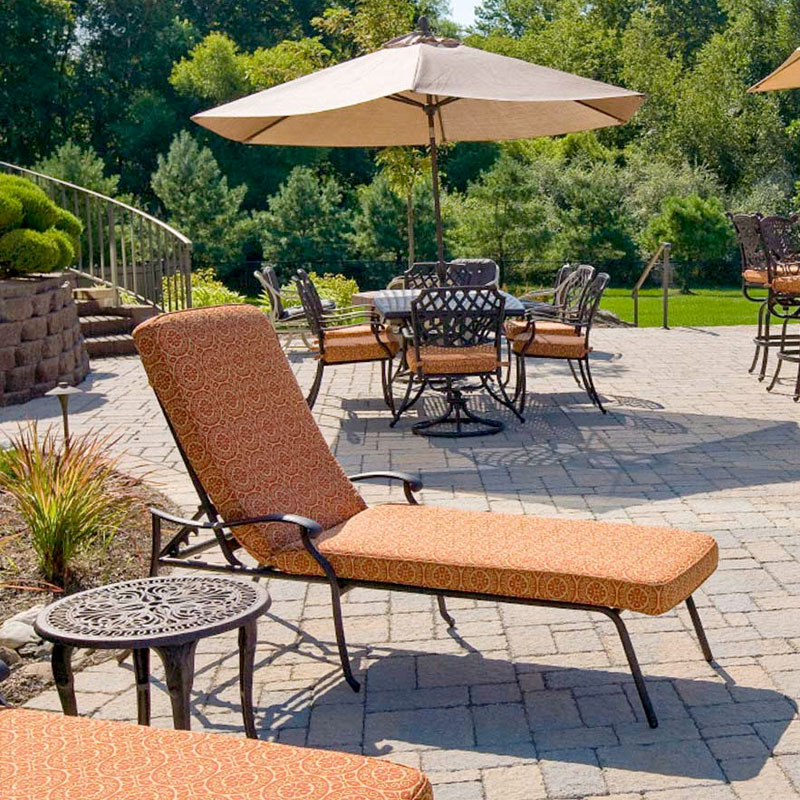patio and lounge chairs