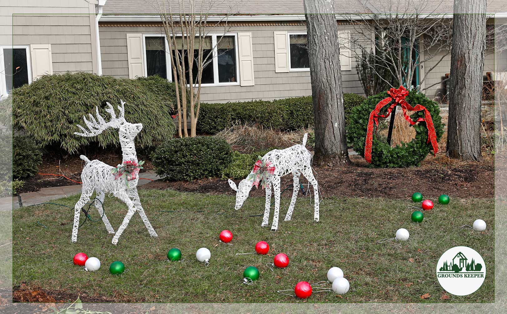 christmas reindeer yard decorations
