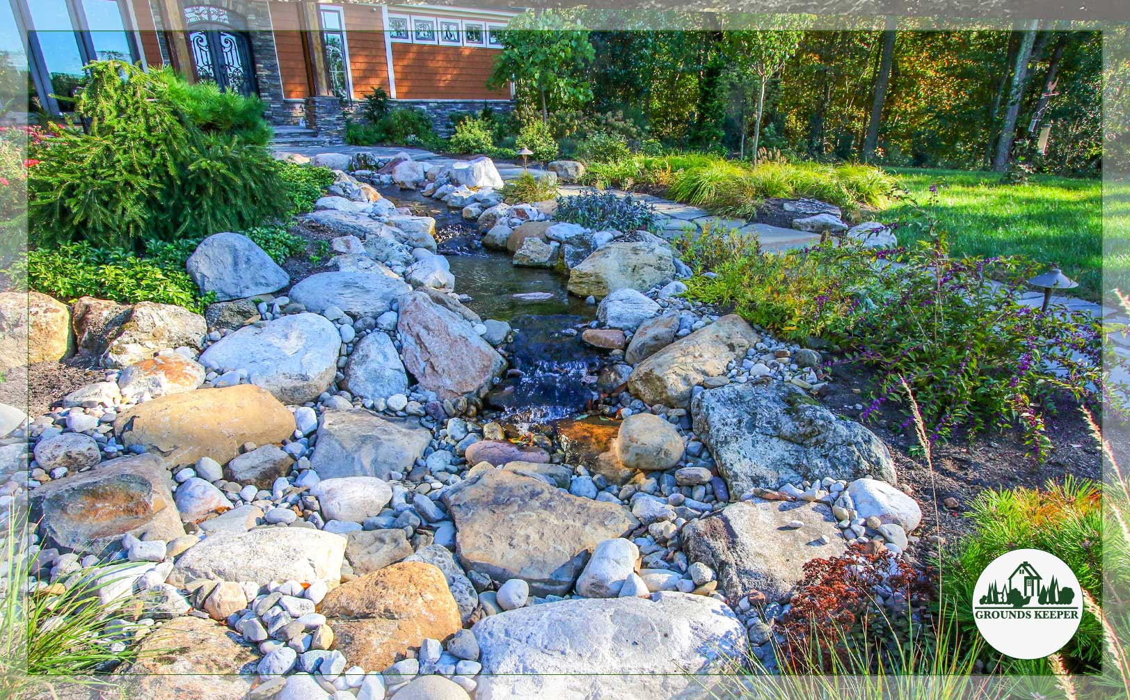 back yard stream