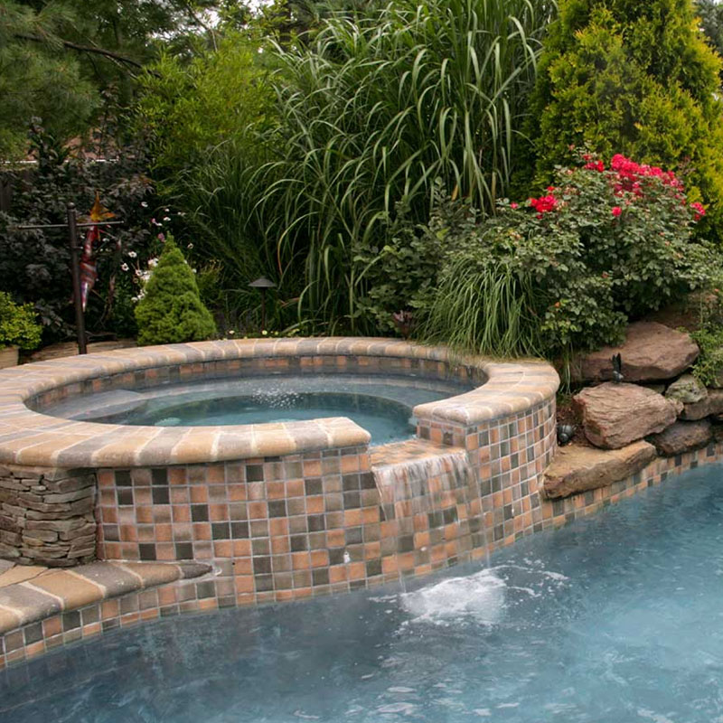 summer staycation pool spa