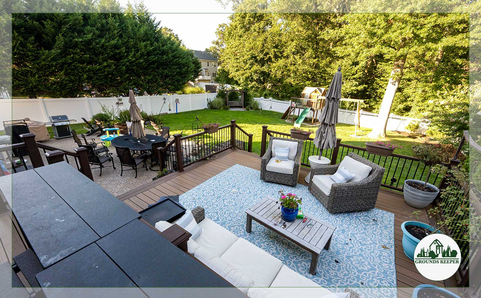 multi zone backyard